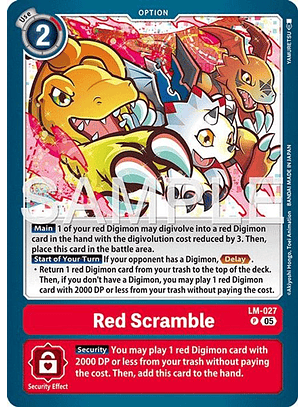LM-027 P Red Scramble (AD01 Reprint)