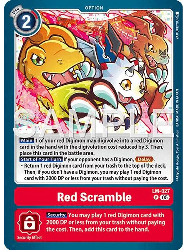 LM-027 P Red Scramble (AD01 Reprint) 1