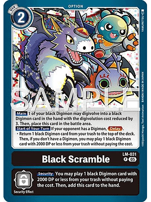 LM-031 P Black Scramble (AD01 Reprint)