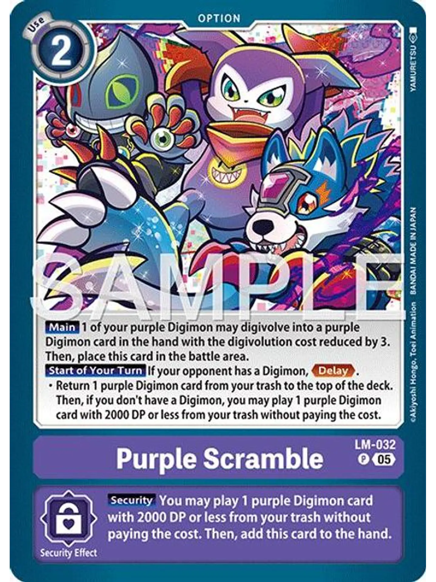 LM-032 P Purple Scramble (AD01 Reprint) 1
