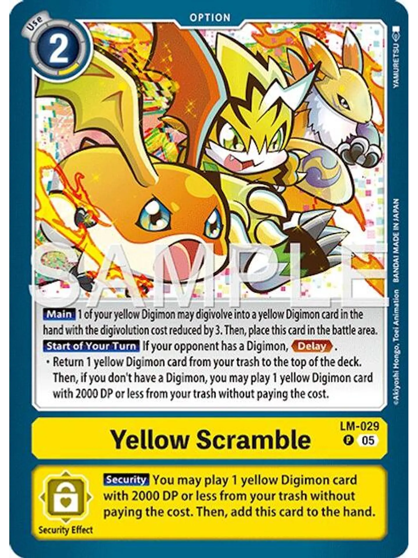 LM-029 P Yellow Scramble (AD01 Reprint) 1