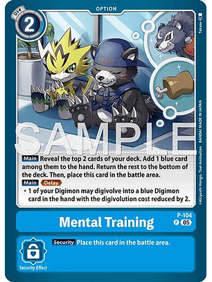 P-104 P Mental Training (AD01 Reprint)