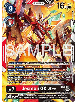 BT20-021 SR Jesmon GX ACE (AD01 Reprint)