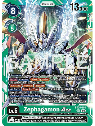 BT20-101 SEC Zephagamon ACE (AD01 Reprint)