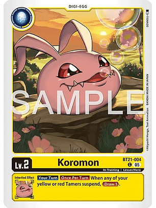 BT21-004 C Koromon (AD01 Reprint)