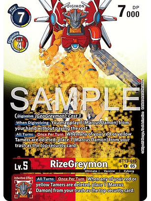 BT13-015 (Alternate Art) RizeGreymon