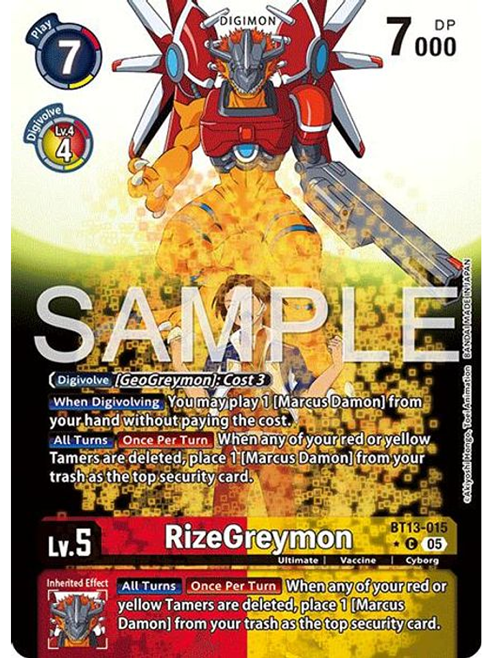 BT13-015 (Alternate Art) RizeGreymon 1