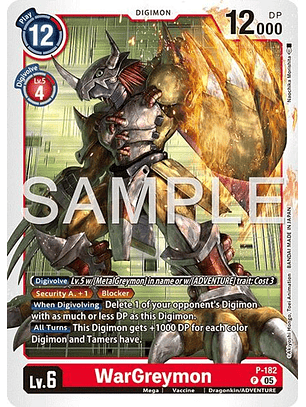 P-182 P WarGreymon (AD01 Reprint)