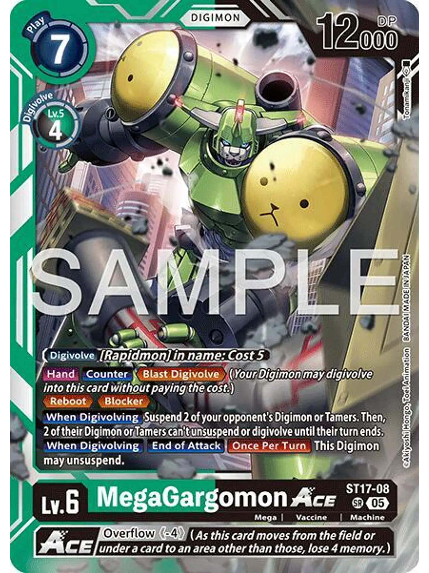 ST17-08 SR MegaGargomon ACE (AD01 Reprint) 1