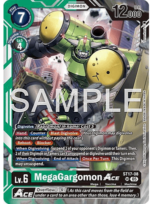 ST17-08 SR MegaGargomon ACE (AD01 Reprint)