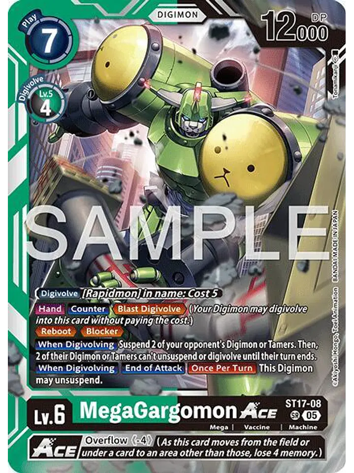 ST17-08 SR MegaGargomon ACE (AD01 Reprint) 1