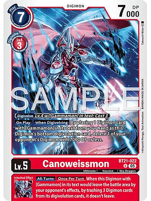 BT21-022 U Canoweissmon (AD01 Reprint)
