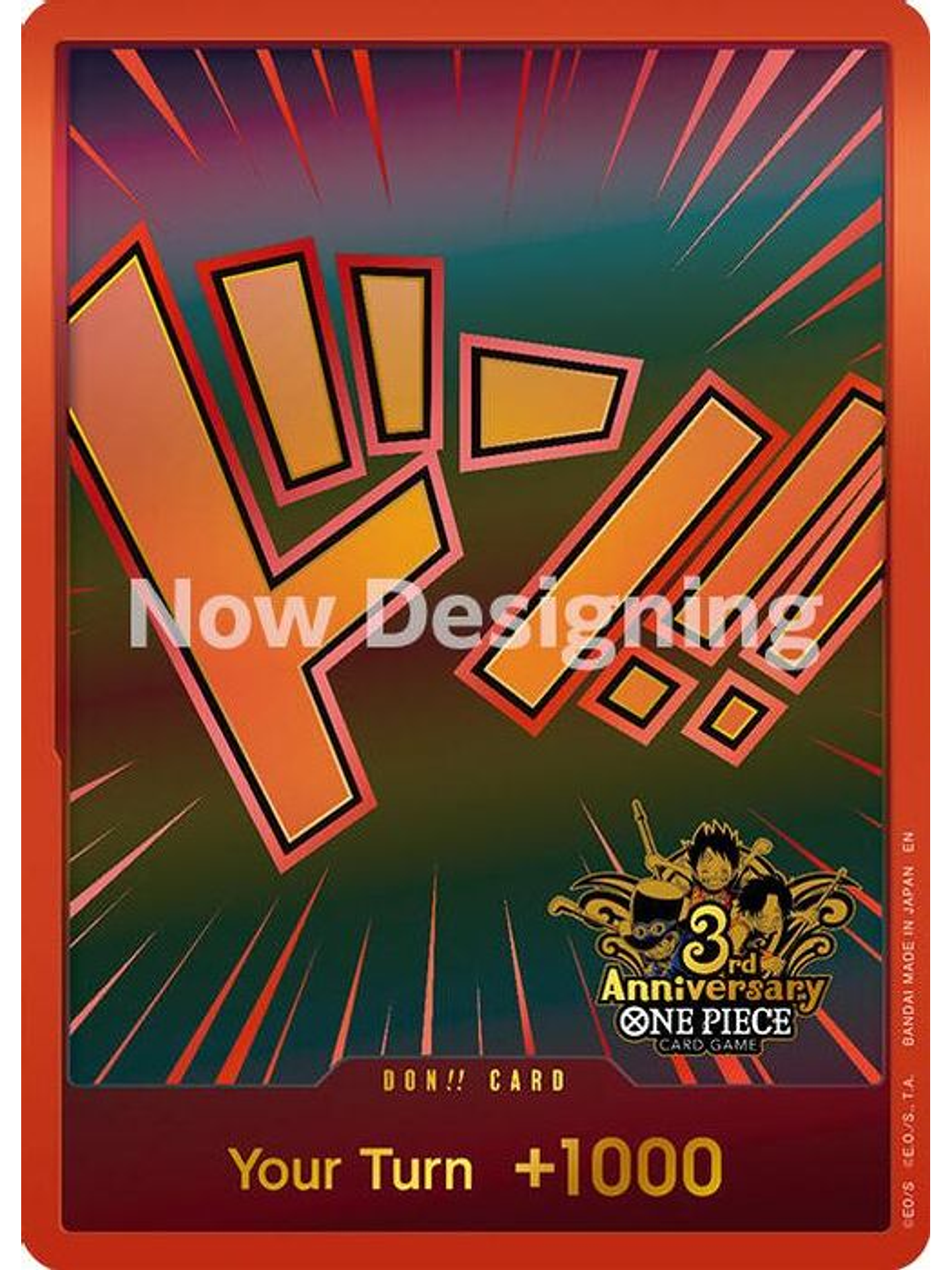 DON!! Card Japanese 3rd Anniversary Set 1