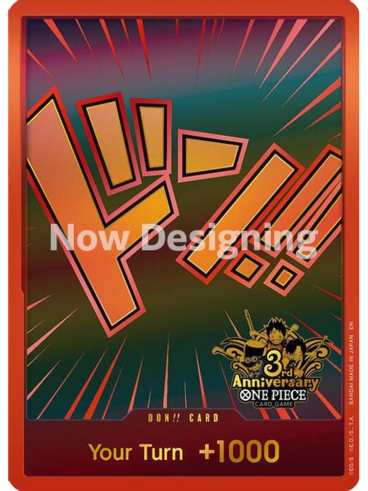 DON!! Card Japanese 3rd Anniversary Set 1