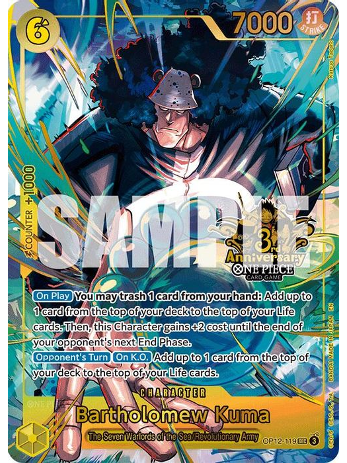 OP12-119 (Alternate Art) Bartholomew Kuma 1