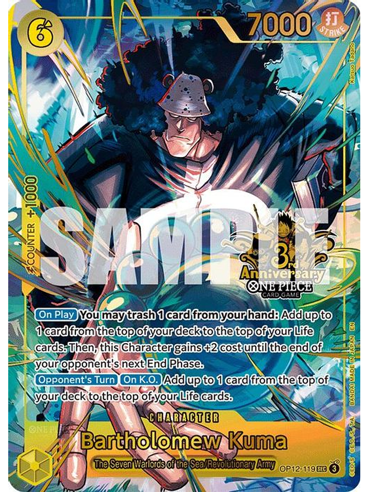 OP12-119 (Alternate Art) Bartholomew Kuma 1