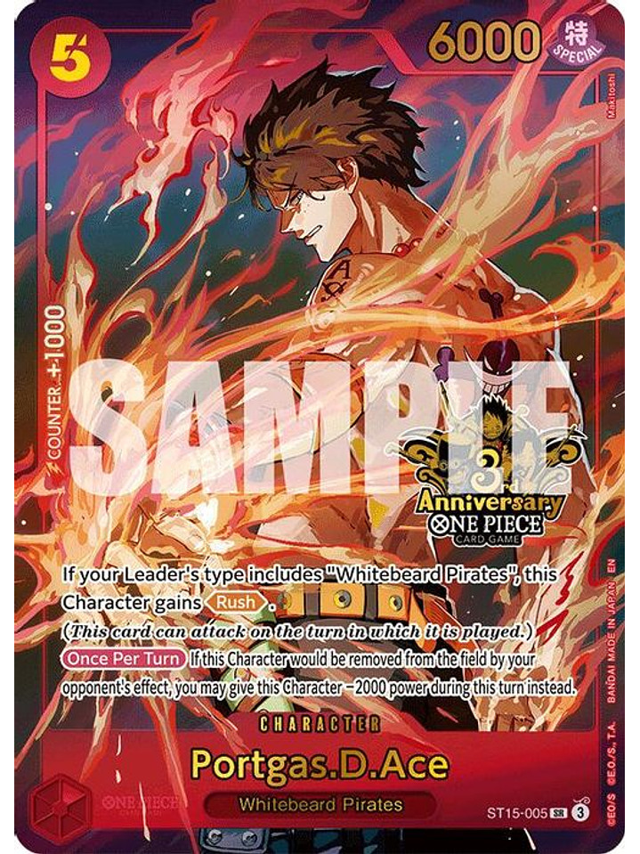 ST15-005 (Alternate Art) Portgas.D.Ace 1