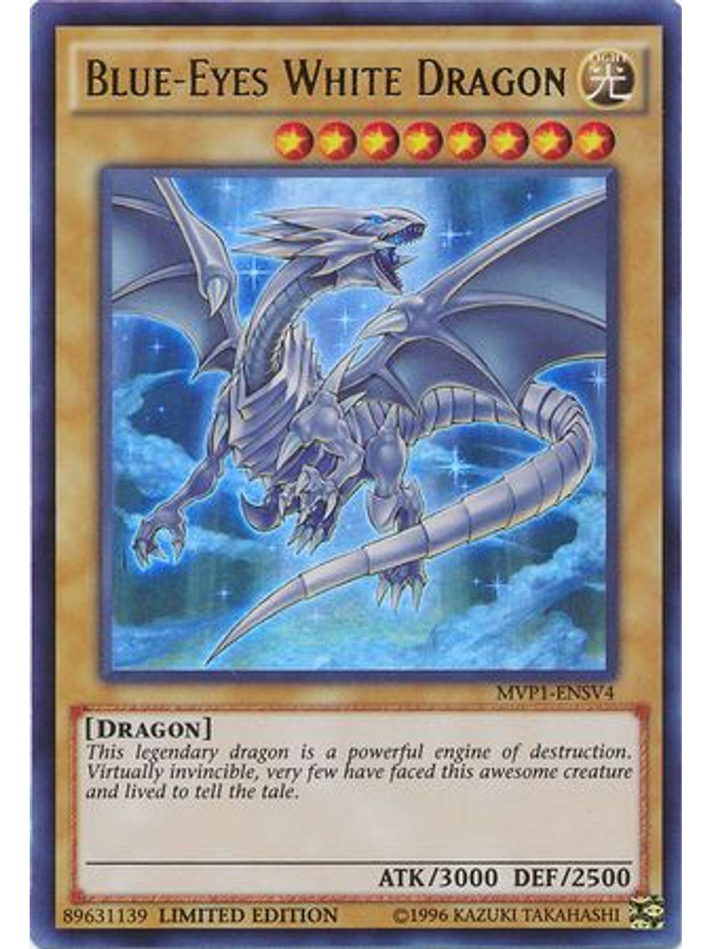 Blue-Eyes White Dragon - MVP1-ENSV4 - Ultra Rare 1st Edition 1