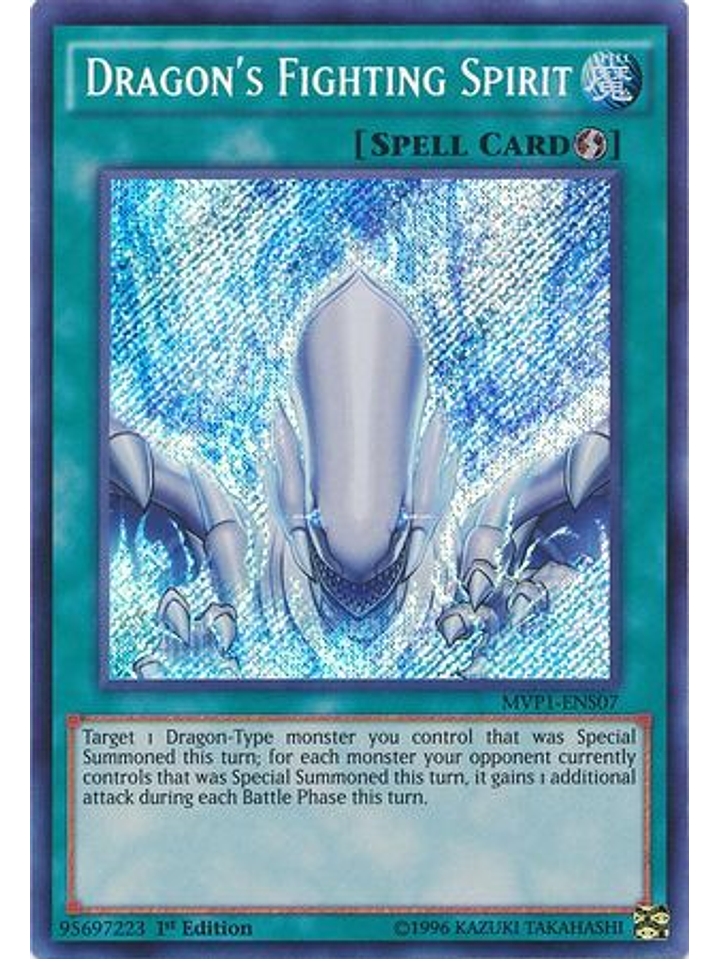 Dragon's Fighting Spirit - MVP1-ENS07 - Secret Rare 1st Edition 1