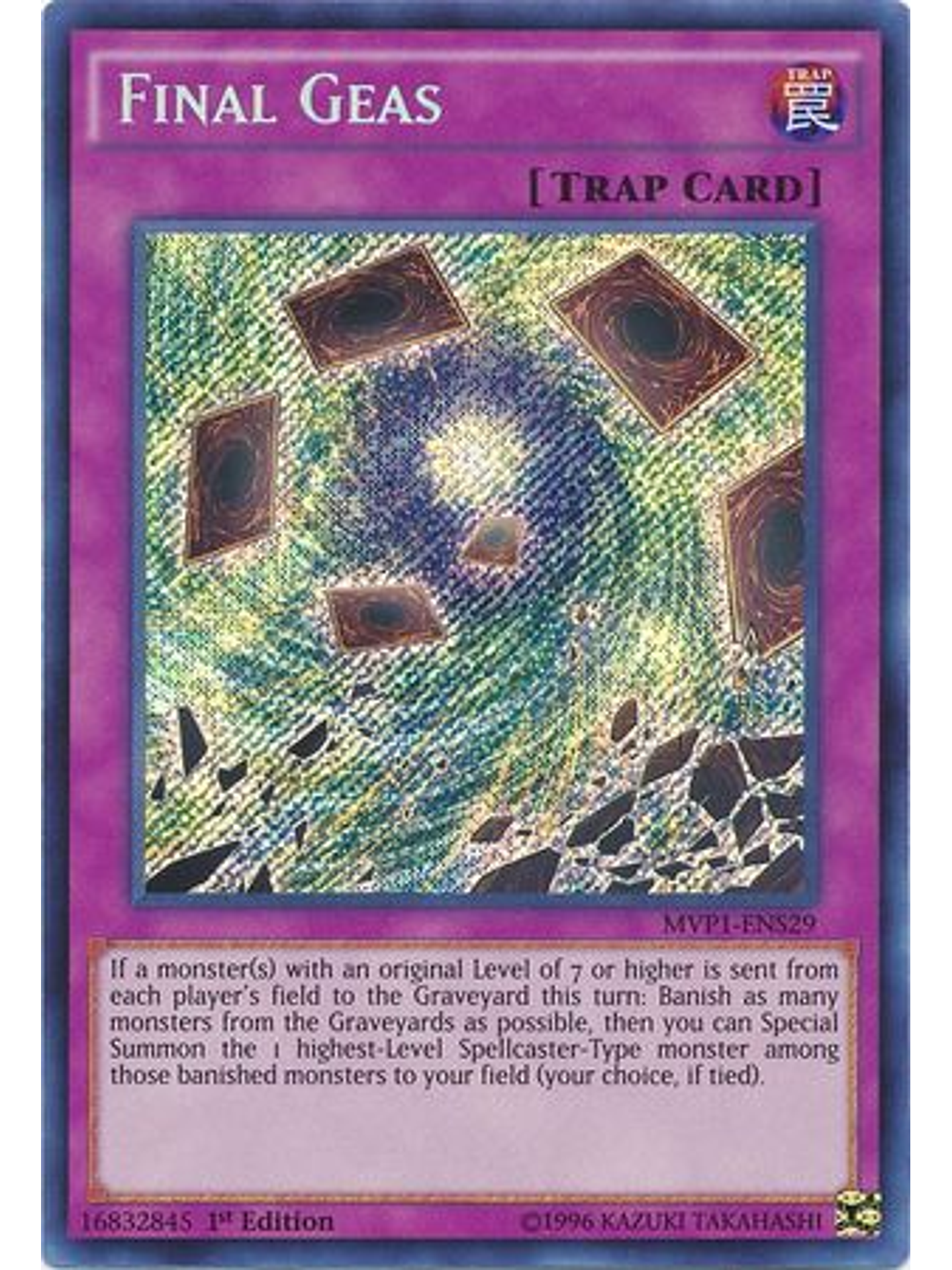 Final Geas - MVP1-ENS29 - Secret Rare 1st Edition 1