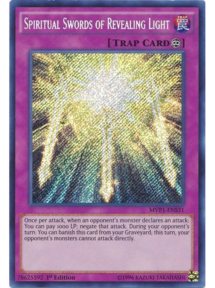 Spiritual Swords of Revealing Light - MVP1-ENS31 - Secret Rare 1st Edition 1