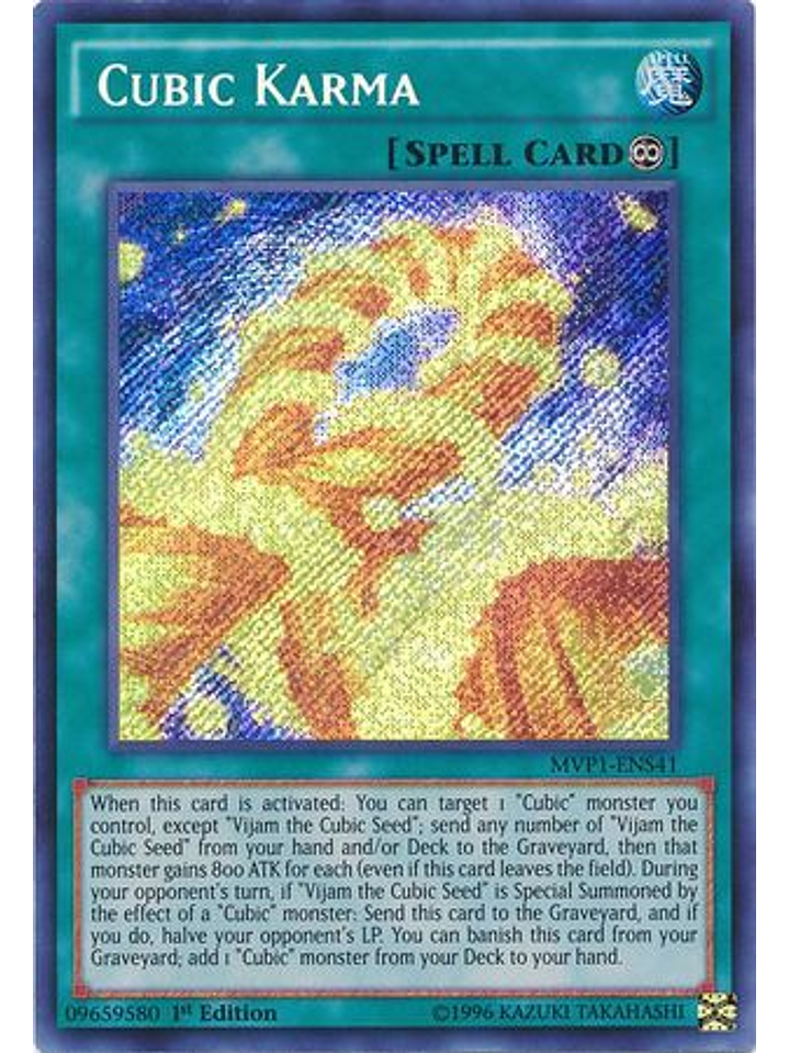 Cubic Karma - MVP1-ENS41 - Secret Rare 1st Edition 1