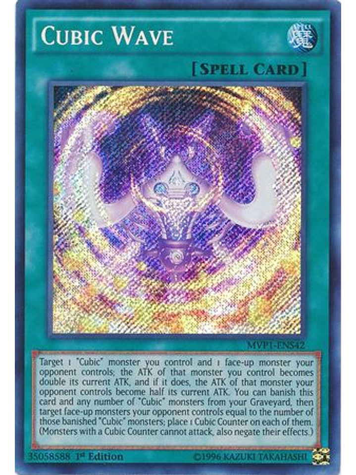 Cubic Wave - MVP1-ENS42 - Secret Rare 1st Edition 1