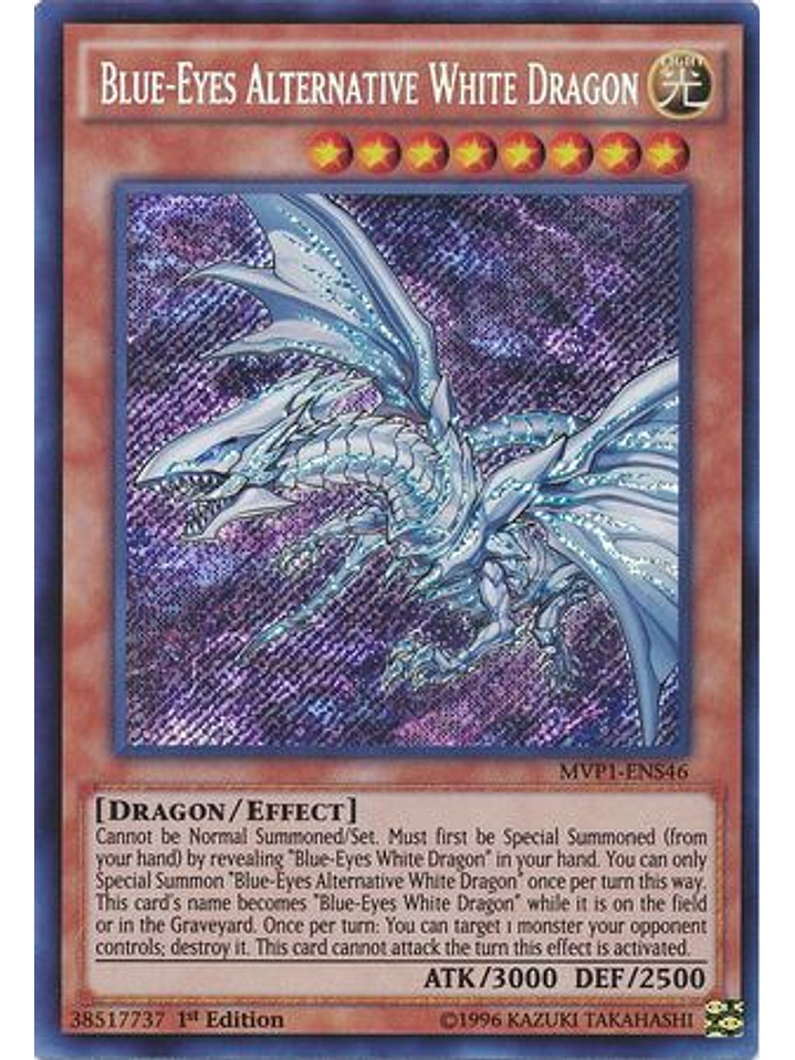 Blue-Eyes Alternative White Dragon - MVP1-ENS46 - Secret Rare 1st Edition 1