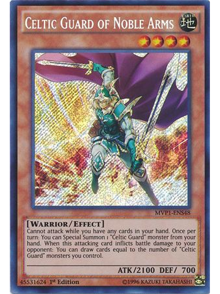 Celtic Guard of Noble Arms - MVP1-ENS48 - Secret Rare 1st Edition 1