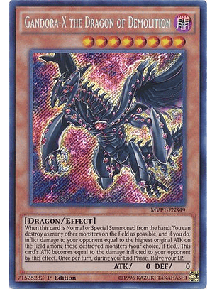 Gandora-X the Dragon of Demolition - MVP1-ENS49 - Secret Rare 1st Edition
