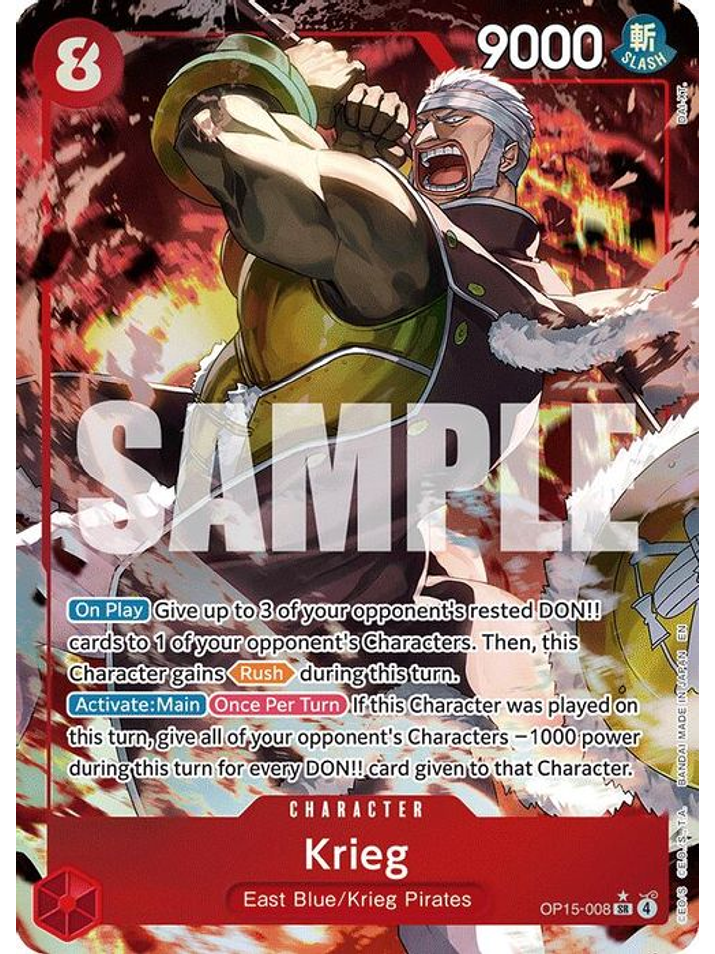 OP15-008 (Alternate Art) Krieg 1