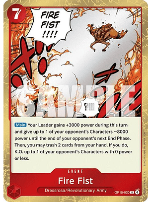 OP15-020 R Fire Fist