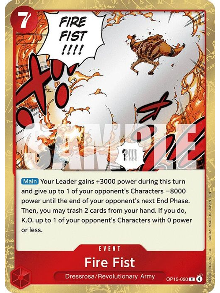OP15-020 R Fire Fist 1