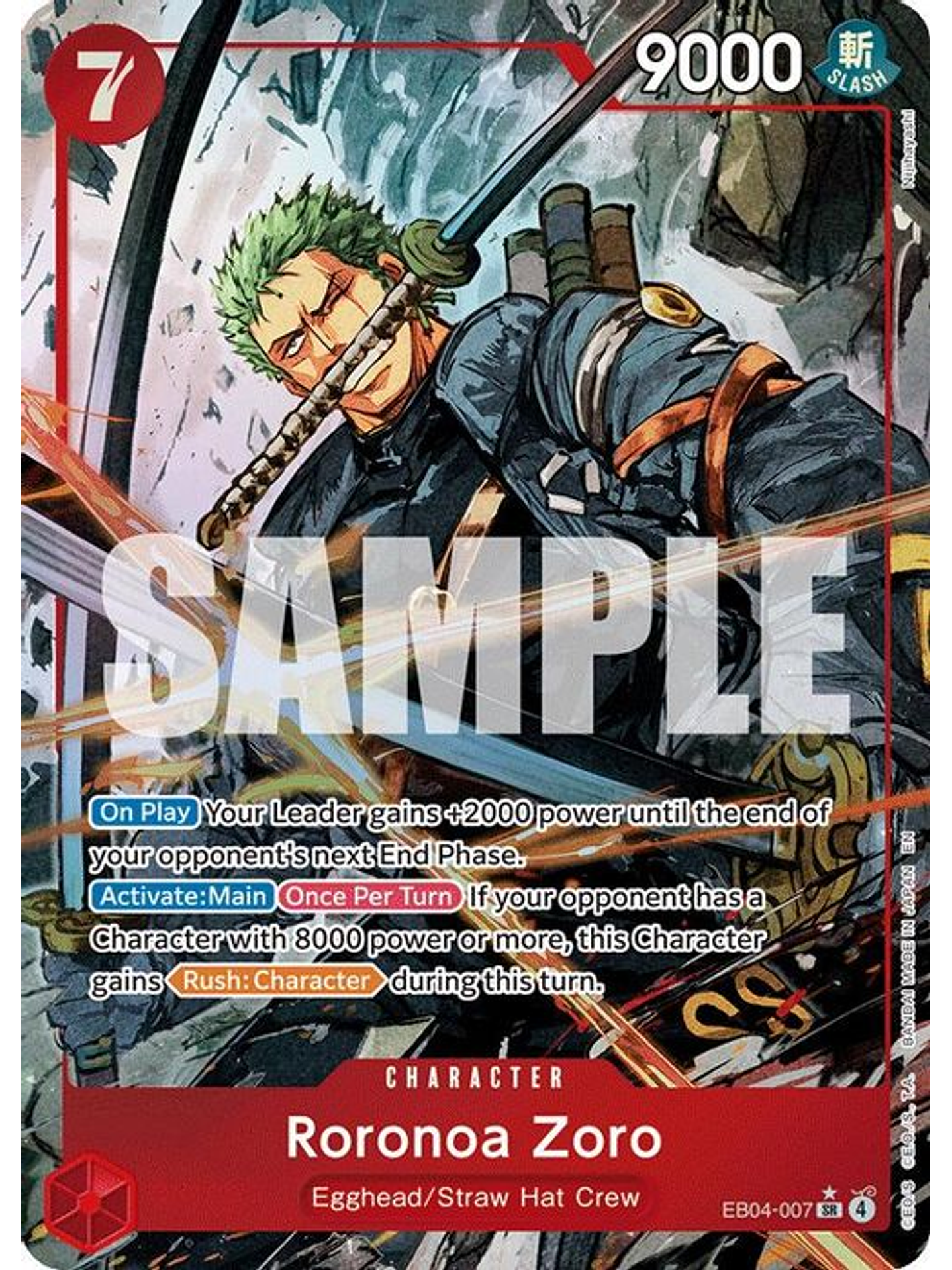 EB04-007 (Alternate Art) Roronoa Zoro 1