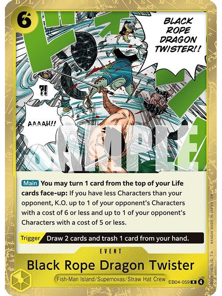 EB04-059 R Black Rope Dragon Twister 1