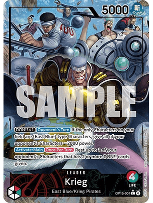 OP15-001 (Alternate Art) Krieg