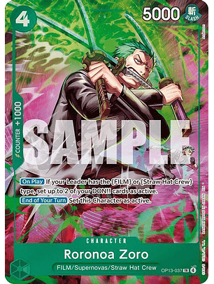 OP13-037 Treasure Rare Roronoa Zoro