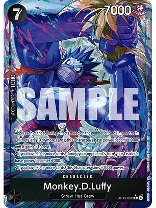 OP15-092 (Alternate Art) Monkey.D.Luffy