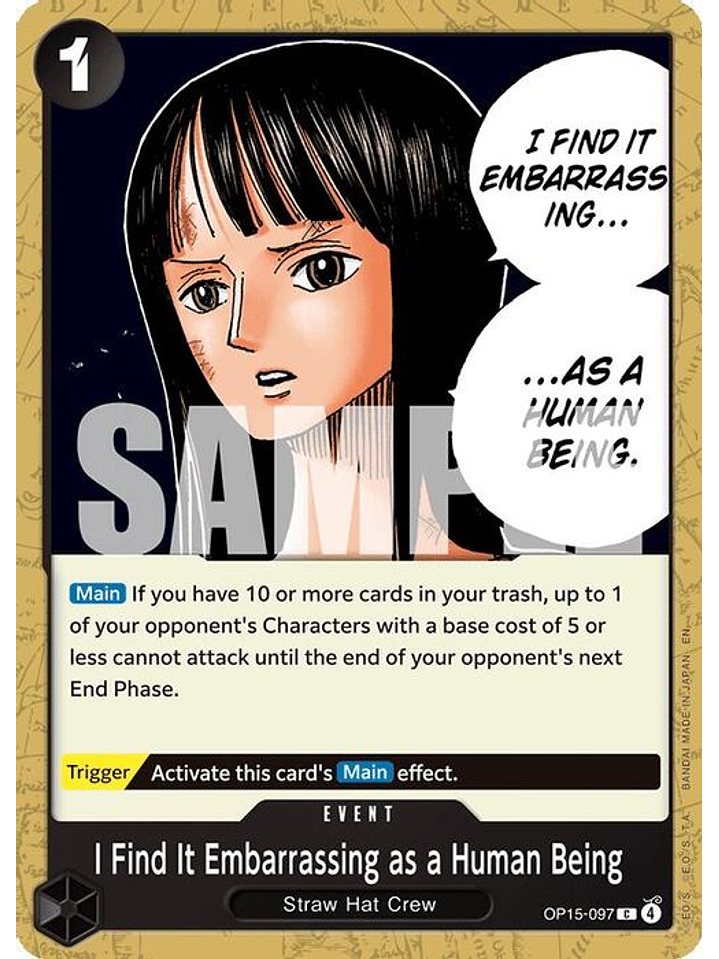 OP15-097 C I Find It Embarrassing as a Human Being 1