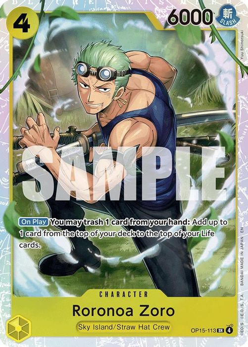 OP15-113 SR Roronoa Zoro