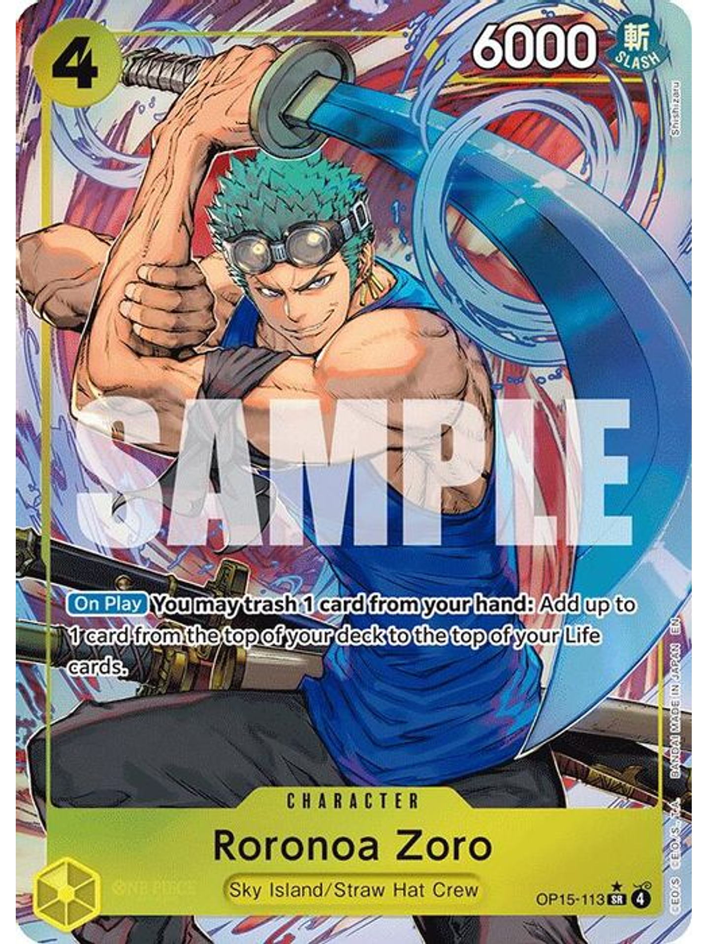 OP15-113 (Alternate Art) Roronoa Zoro 1