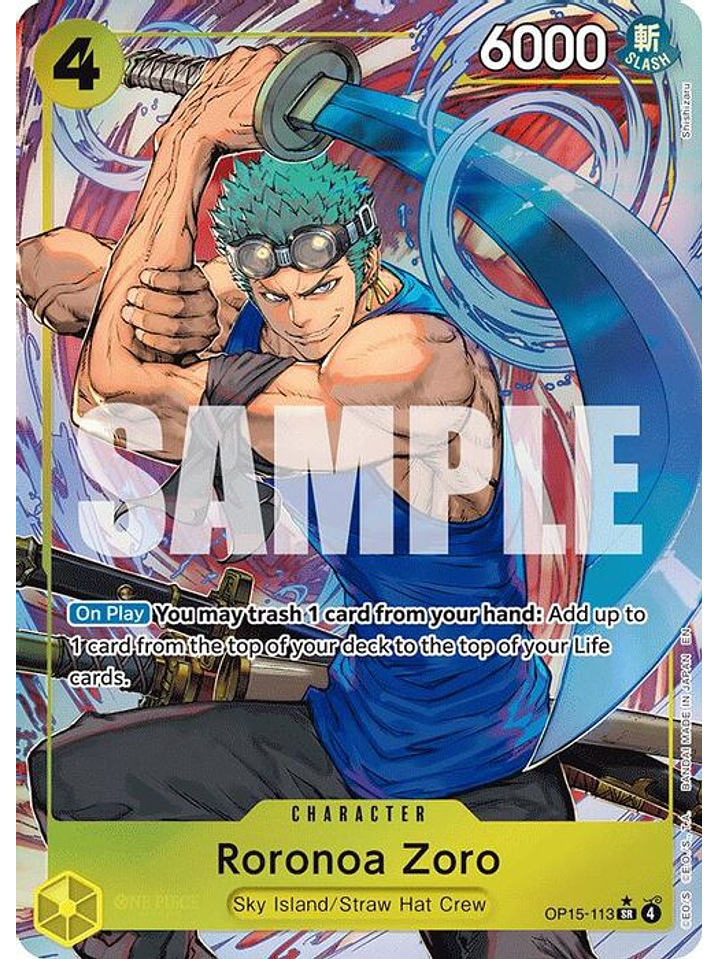 OP15-113 (Alternate Art) Roronoa Zoro 1