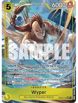 OP15-114 (Alternate Art) Wyper