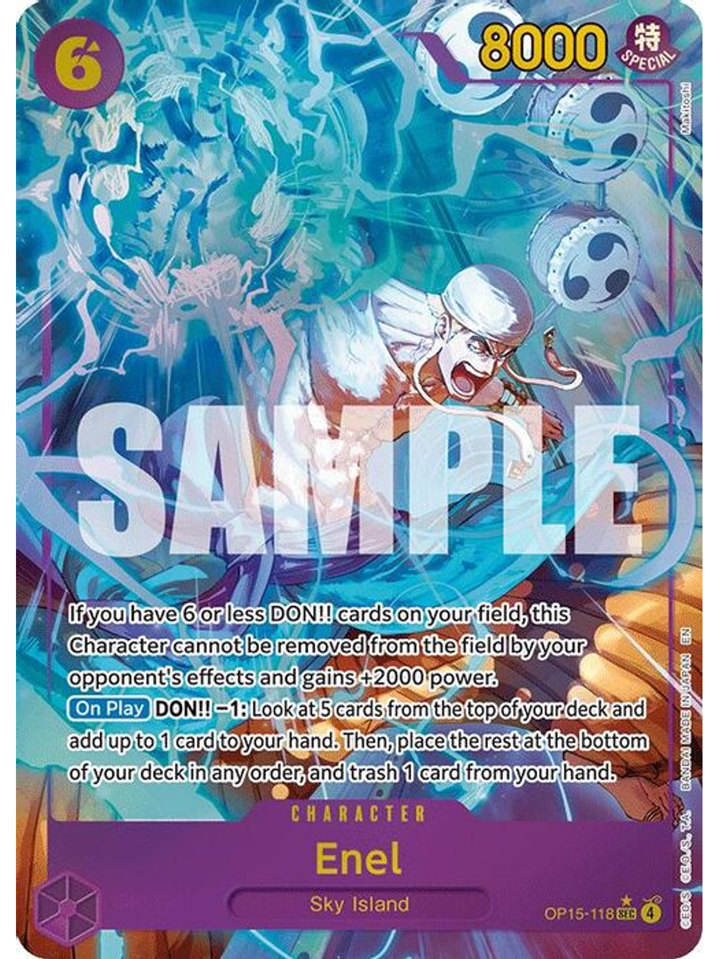 OP15-118 (Alternate Art) Enel 1
