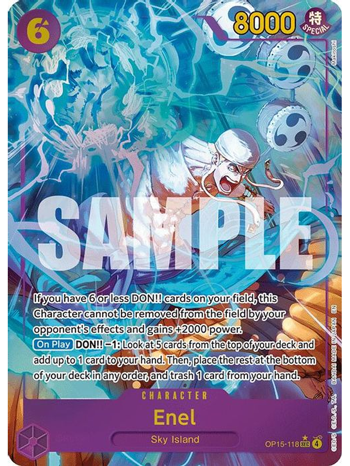 OP15-118 (Alternate Art) Enel 1