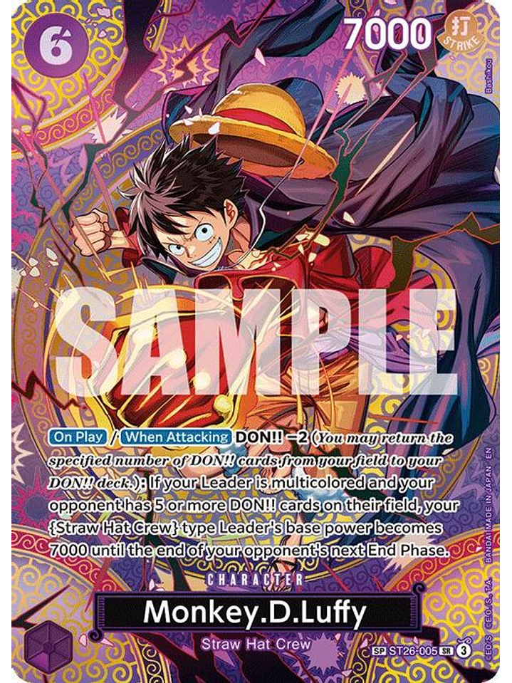 ST26-005 (Special Rare) Monkey.D.Luffy (SP) 1