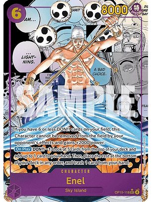 OP15-118 (Alternate Art) Enel (Manga)
