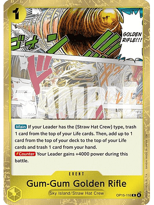 OP15-16 R Gum-Gum Golden Rifle