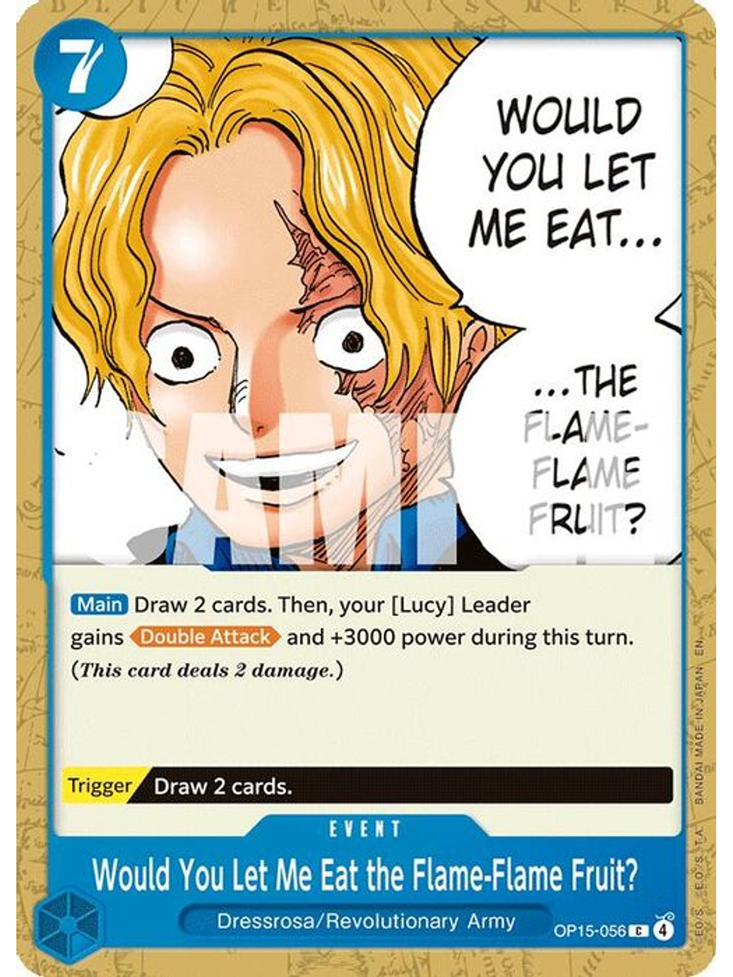 OP15-056 C Would You Let Me Eat the Flame-Flame Fruit? 1