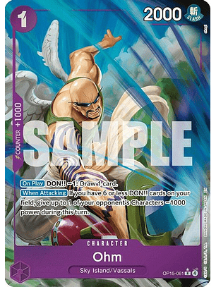 OP15-061 (Alternate Art) Ohm